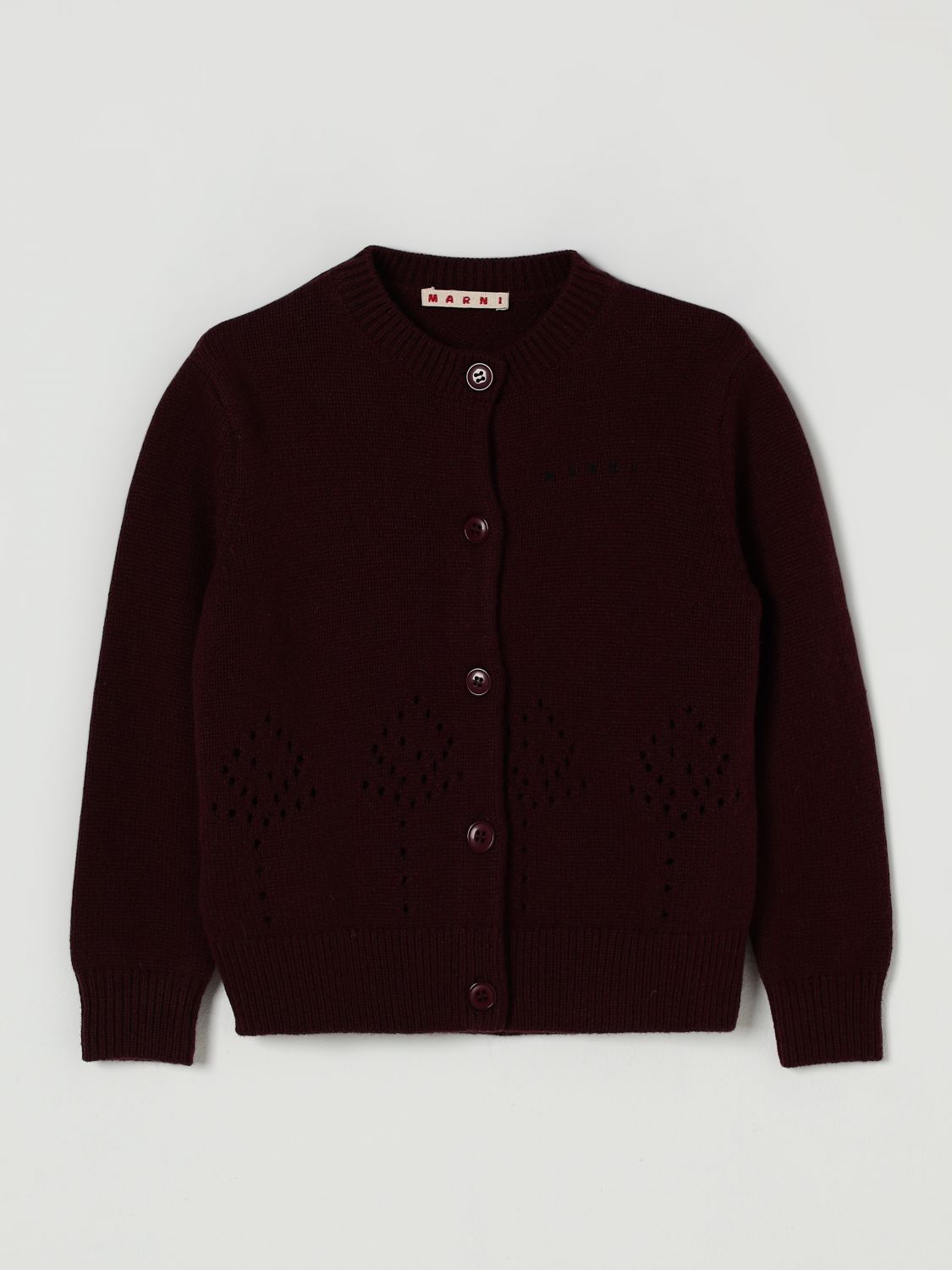 Marni Sweater  Kids Color Burgundy In Black