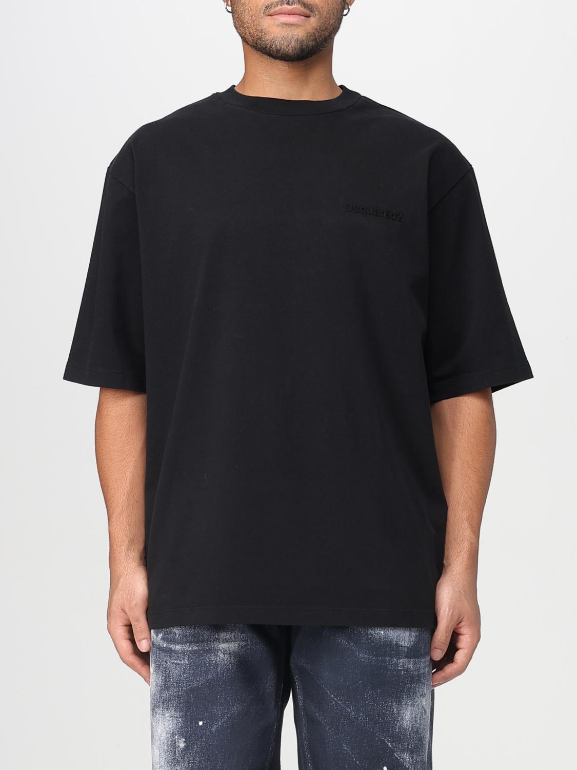 Dsquared2 Canadian Landscape Print Relaxed Fit T-shirt In Black