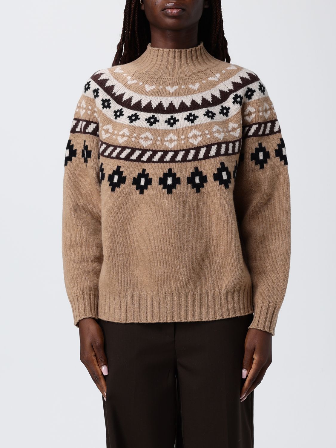 Weekend Max Mara Sweater Woman In Brown