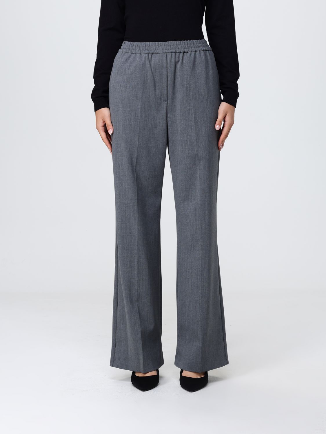 Weekend Max Mara Pants Woman  In Gray