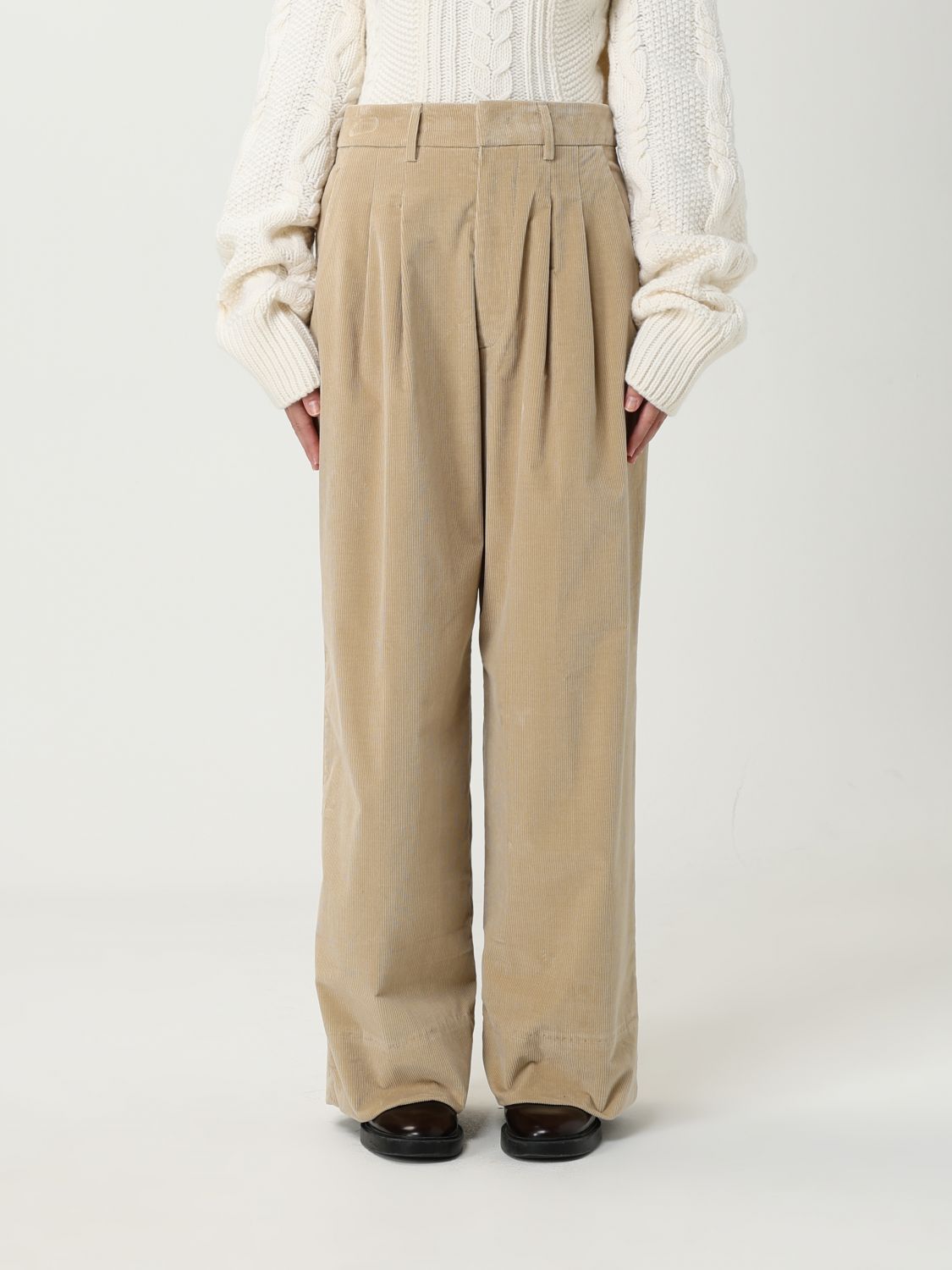 Dondup Pants  Woman Color Cream In White