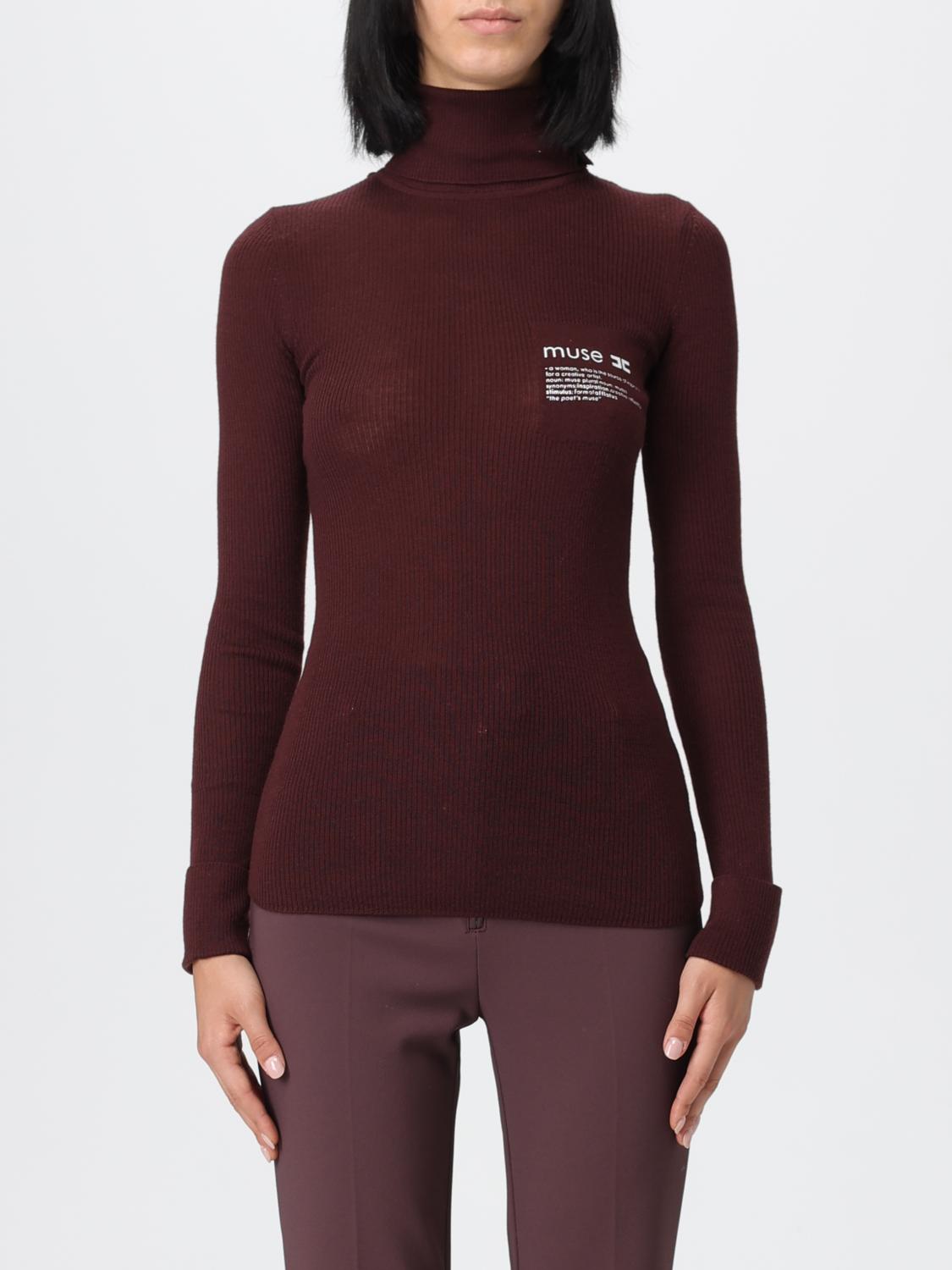Elisabetta Franchi Sweater  Woman Color Wine In Burgundy