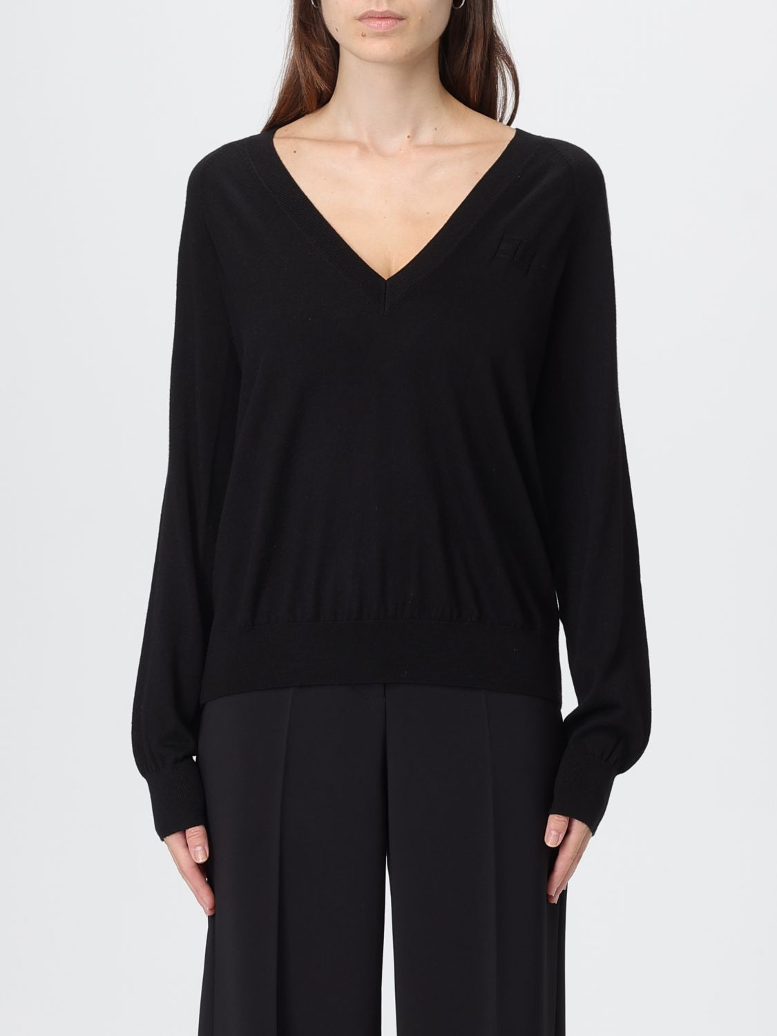 Elisabetta Franchi Sweater  Woman Color Black In Black