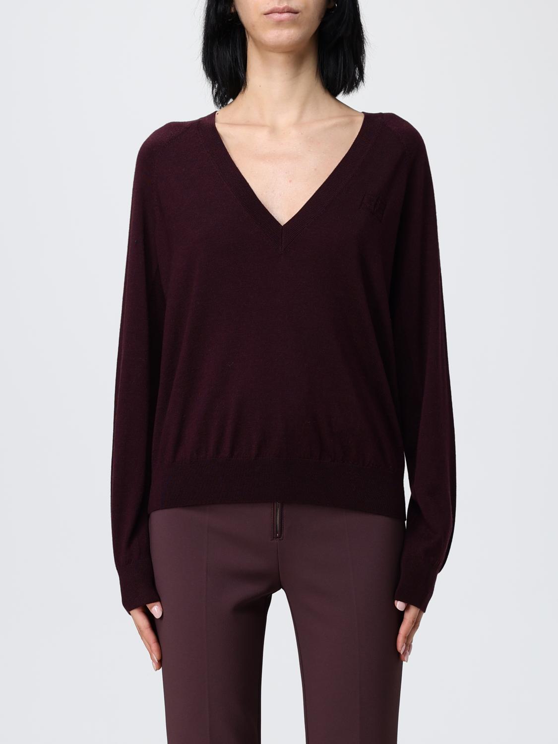 Elisabetta Franchi Sweater Woman Color Wine In Brown