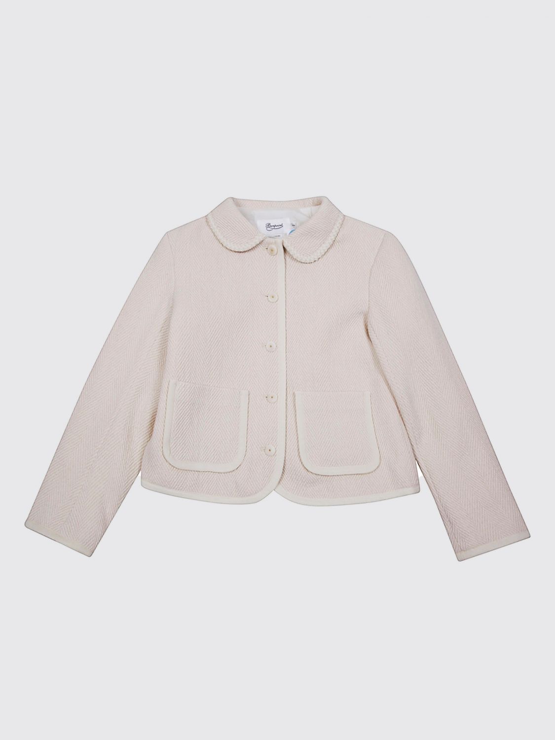 Bonpoint Blazer  Kids Color Ecru In Pink