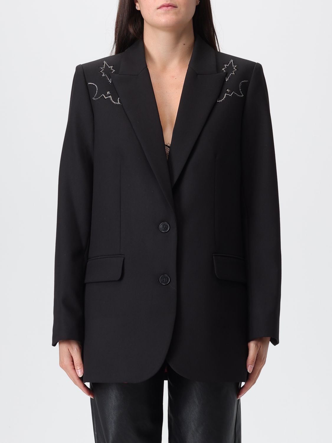 Zadig & Voltaire Viva Strass Western Blazer In Blue