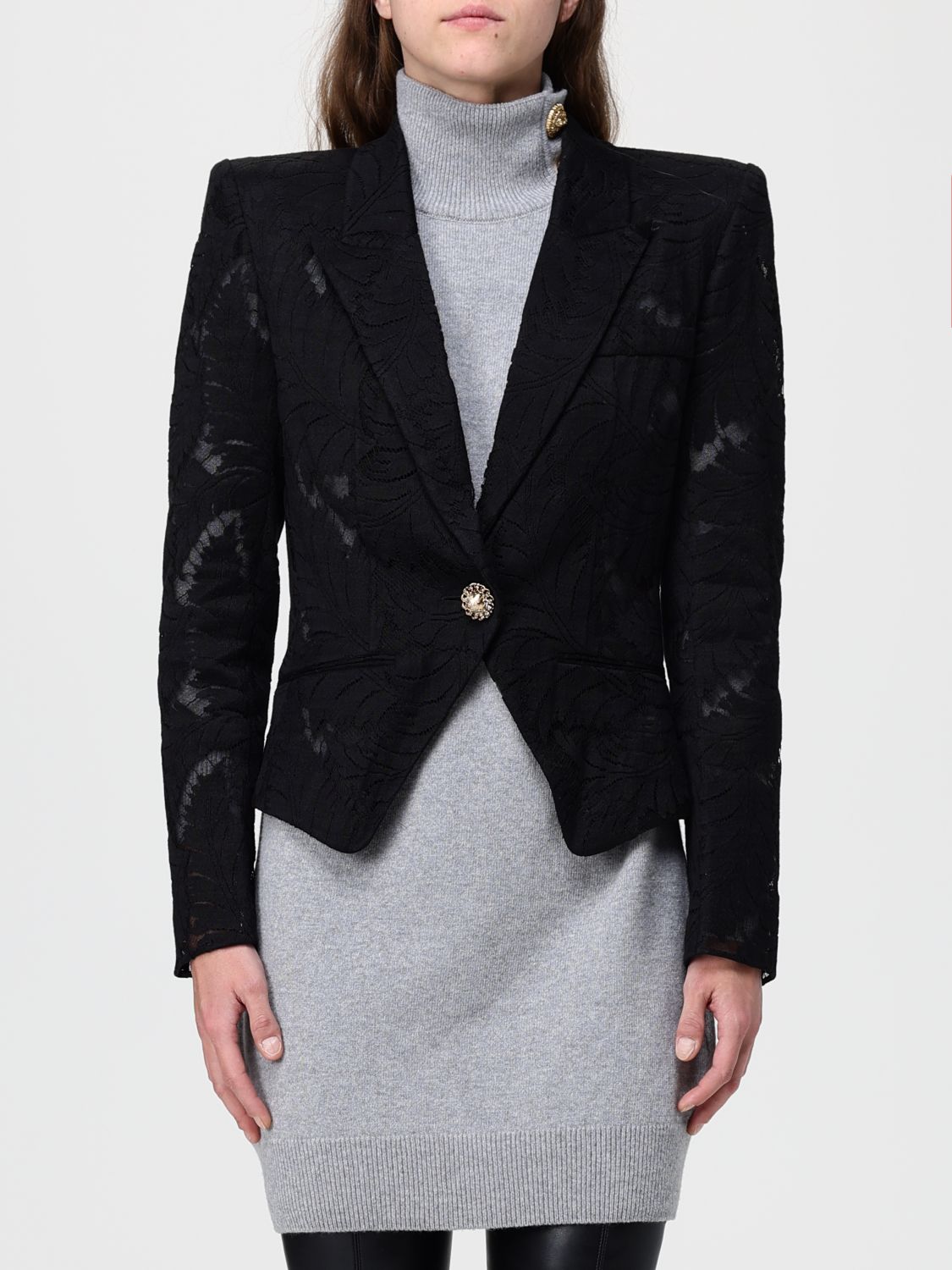 Balmain Jacket Woman Color Black In Black