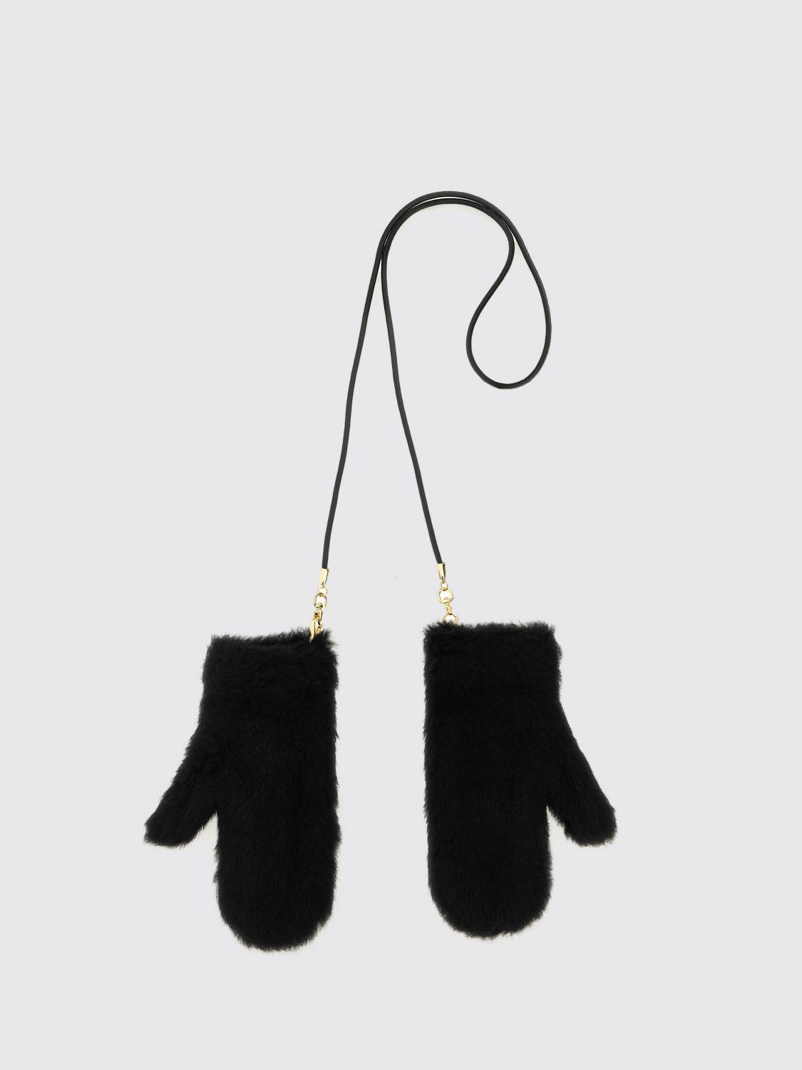 Max Mara Gloves Woman In Black