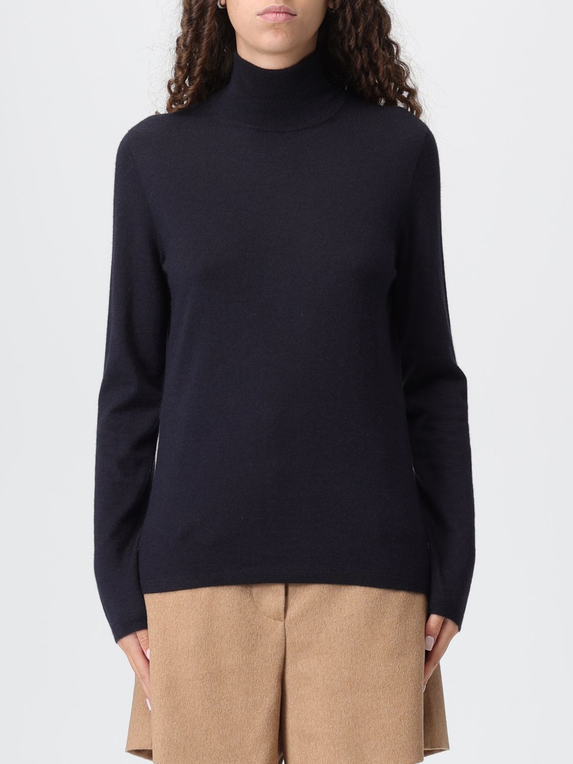 Max Mara Cardigan  Woman Color Blue In Black