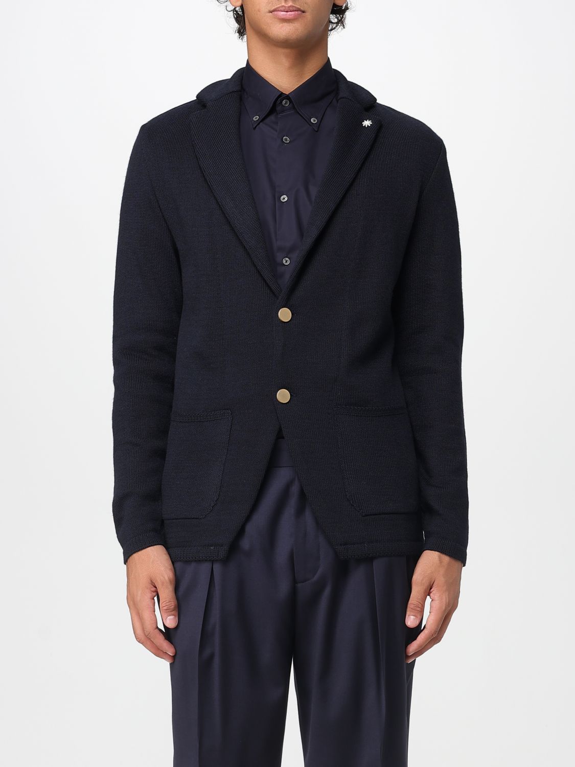 Manuel Ritz Blazer  Men Color Blue