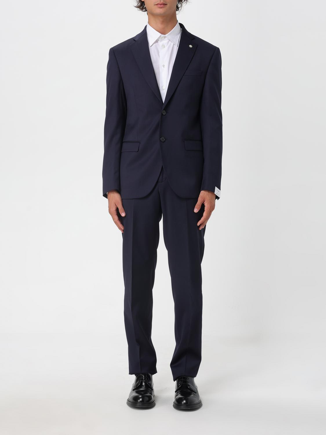 Manuel Ritz Suit  Men Color Blue In Blue