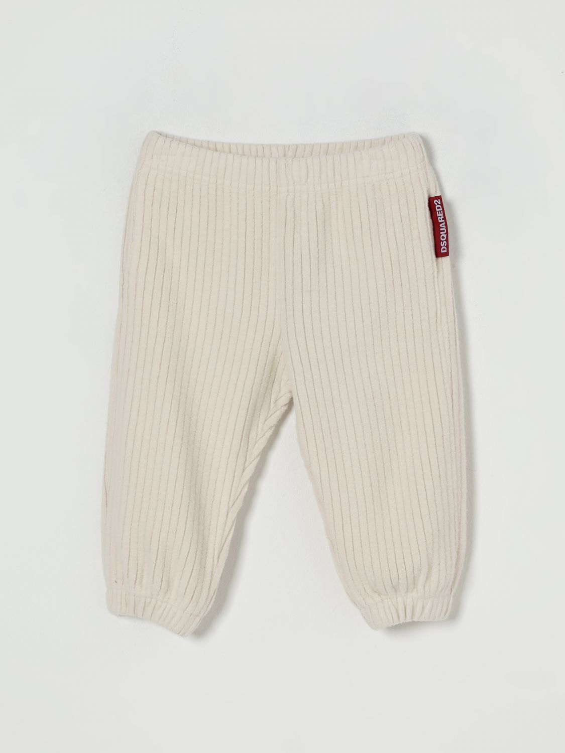 Dsquared2 Pants Kids Color Yellow Cream In Neutral