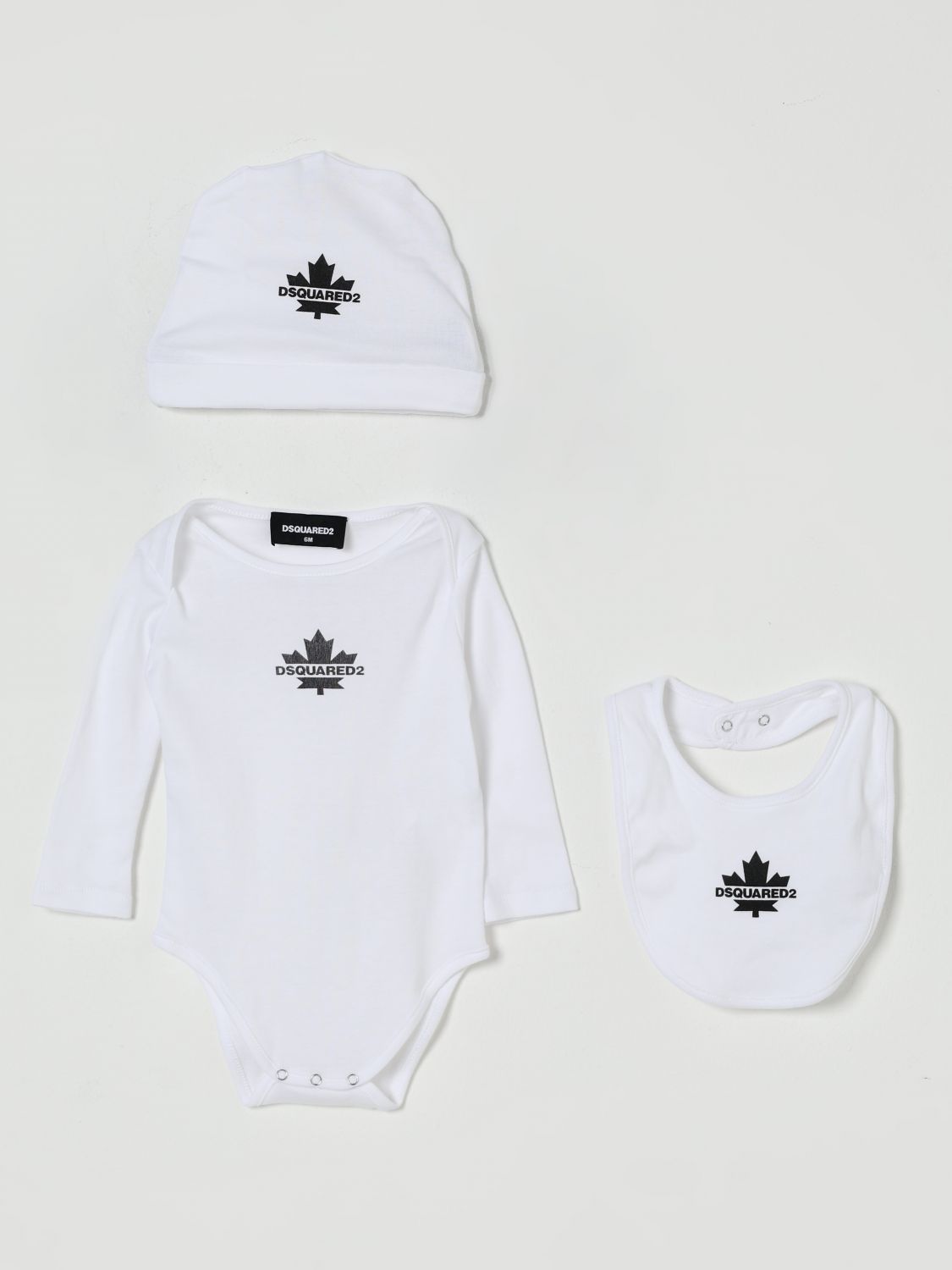Dsquared2 Bodysuit Kids Color White In White