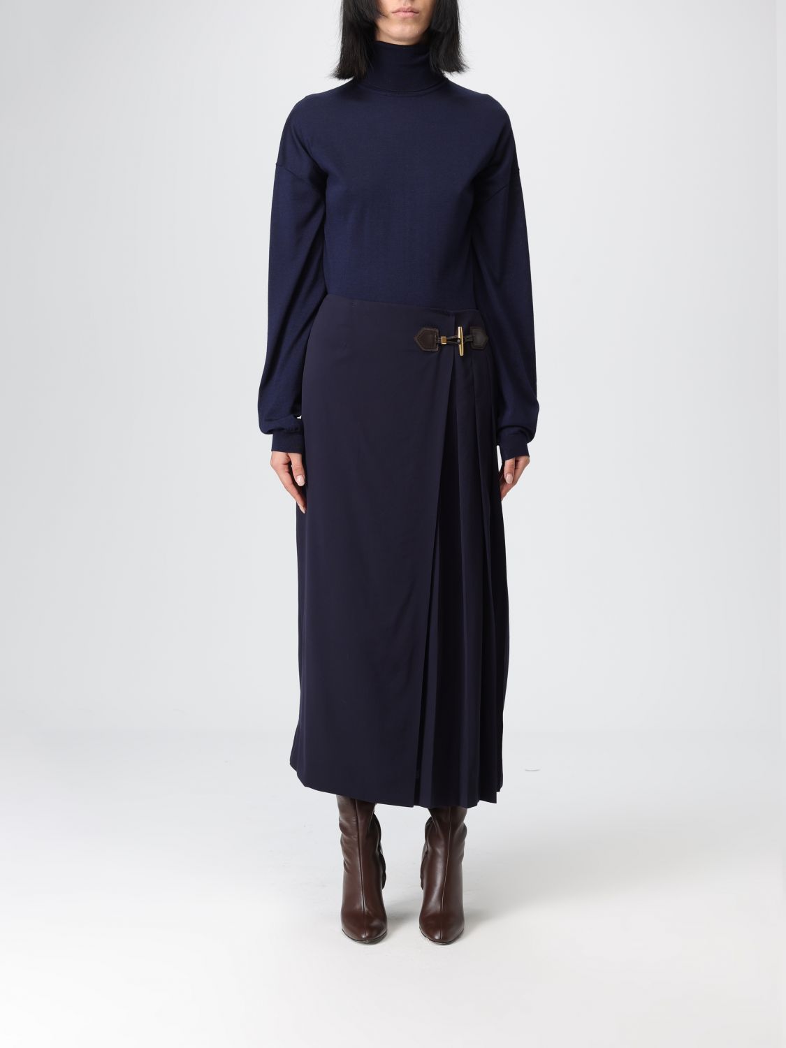 Moschino Skirt  Couture Woman Color Blue In Black