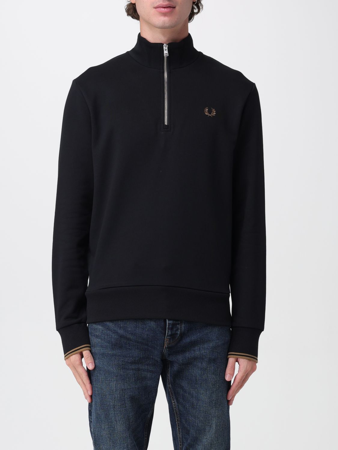 Fred Perry Sweatshirt  Men Color Black 1