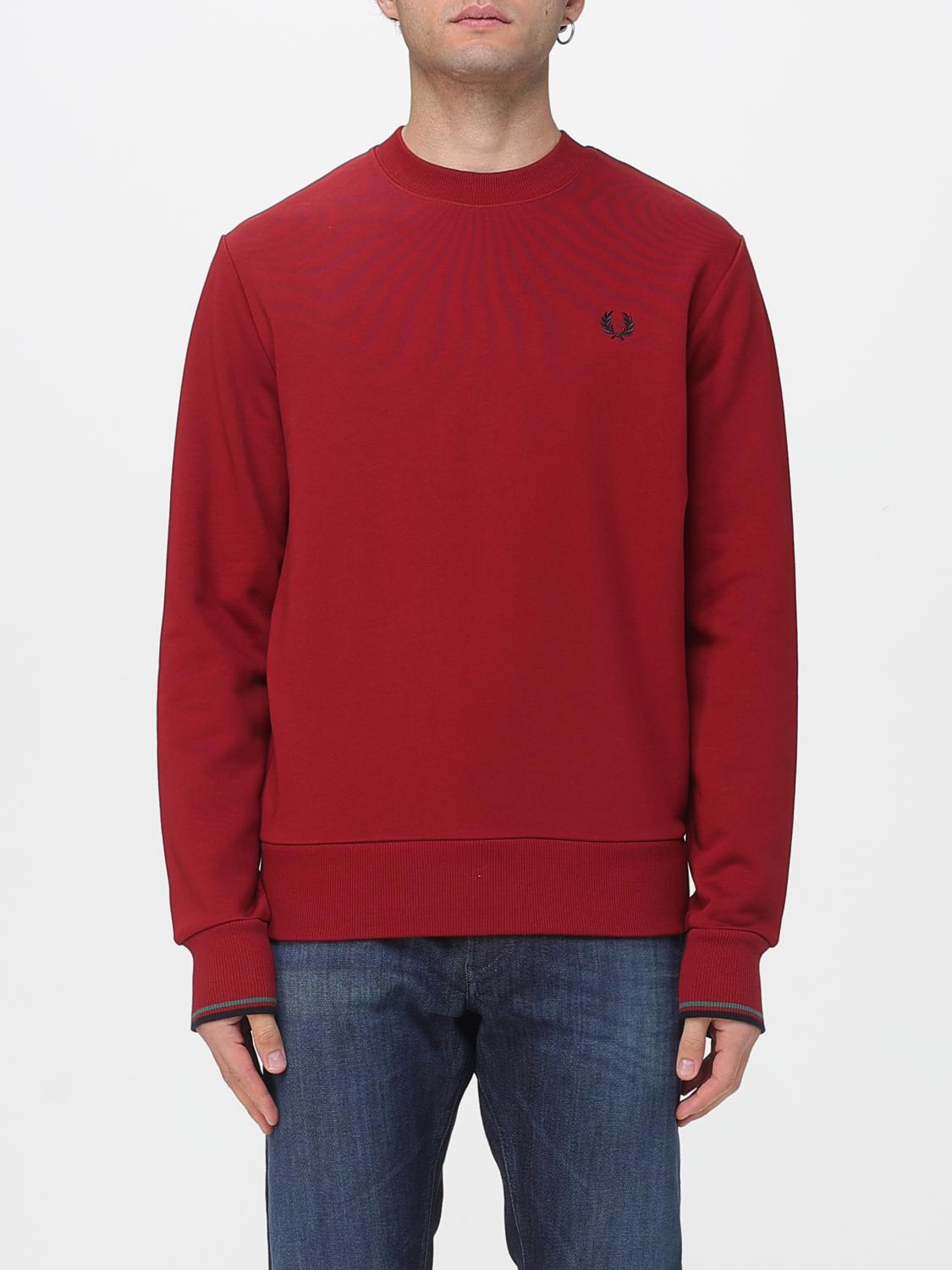 Fred Perry Sweatshirt Men Color Red