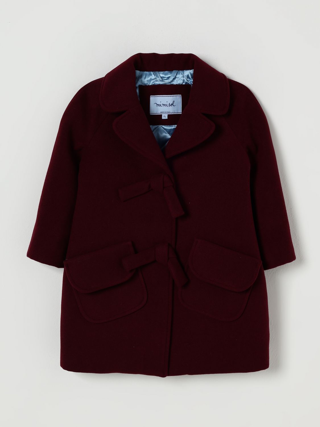 Mi Mi Sol Coat Kids Color Brown In Black