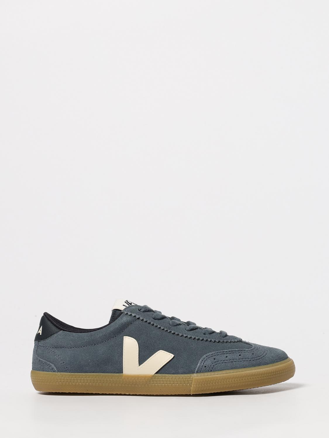 Veja Volley Suede Sneakers Color Light Blue In Blue