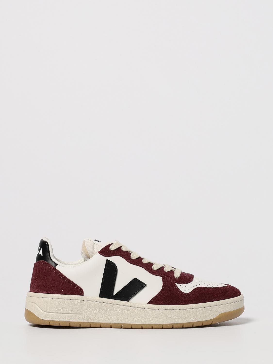Veja Low-top Calf Leather Sneakers With Suede Overlays In White