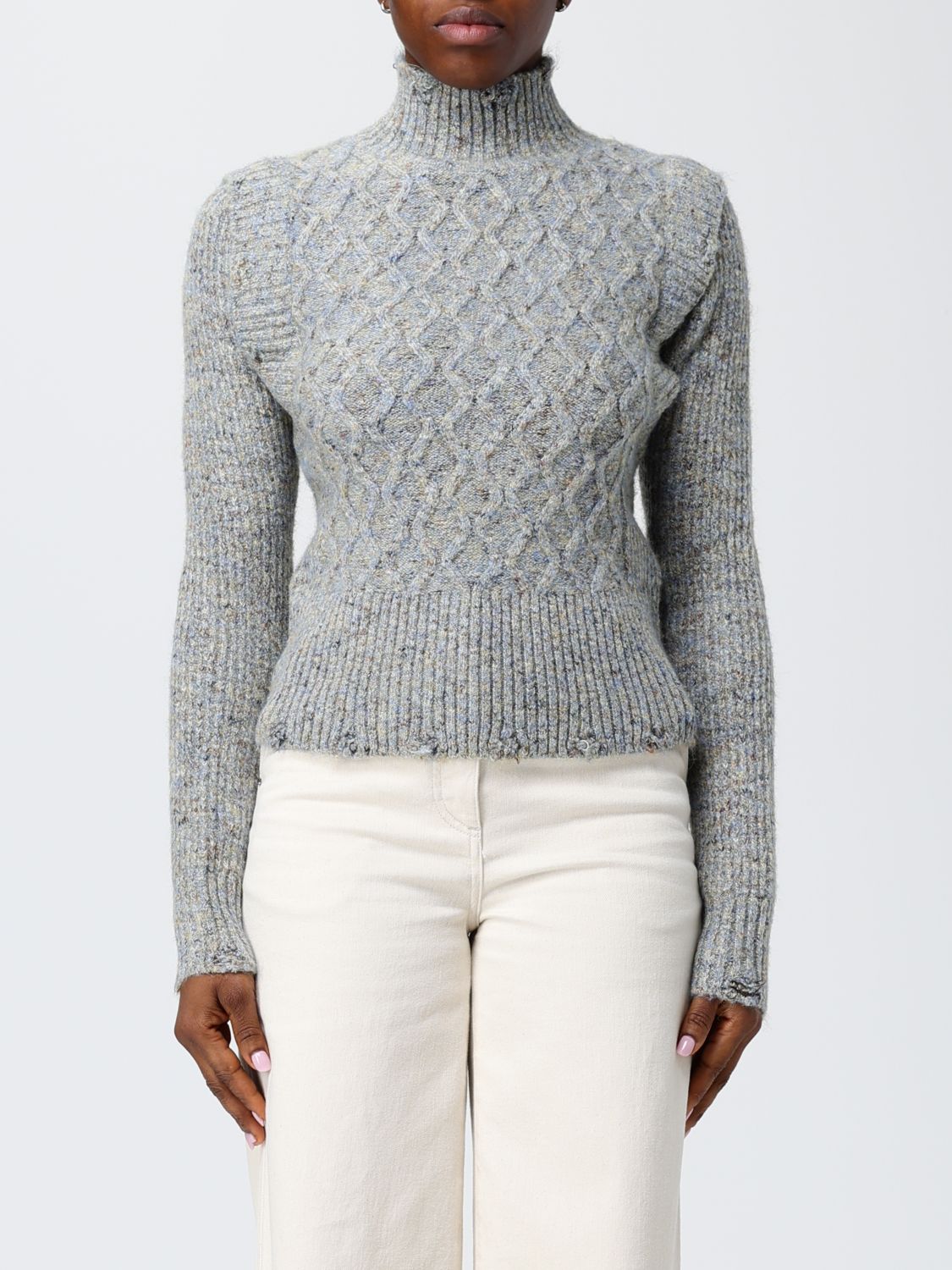 Pinko Cardigan  Woman Color Multicolor In Gray