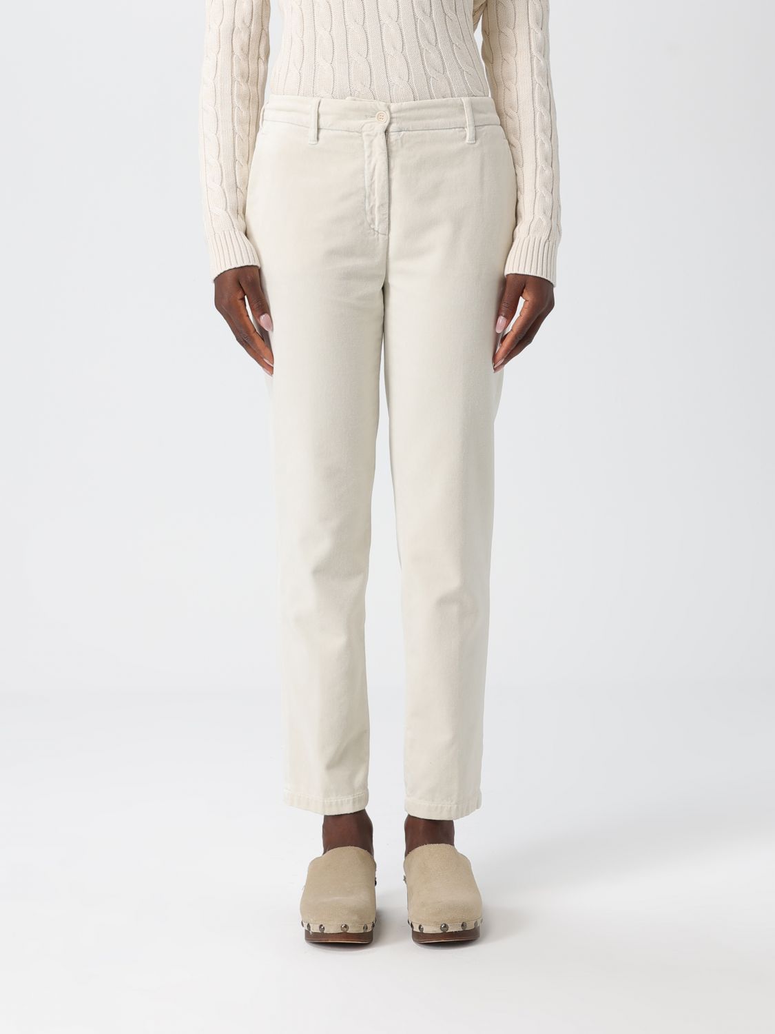 Aspesi Pants  Woman Color White In Gray