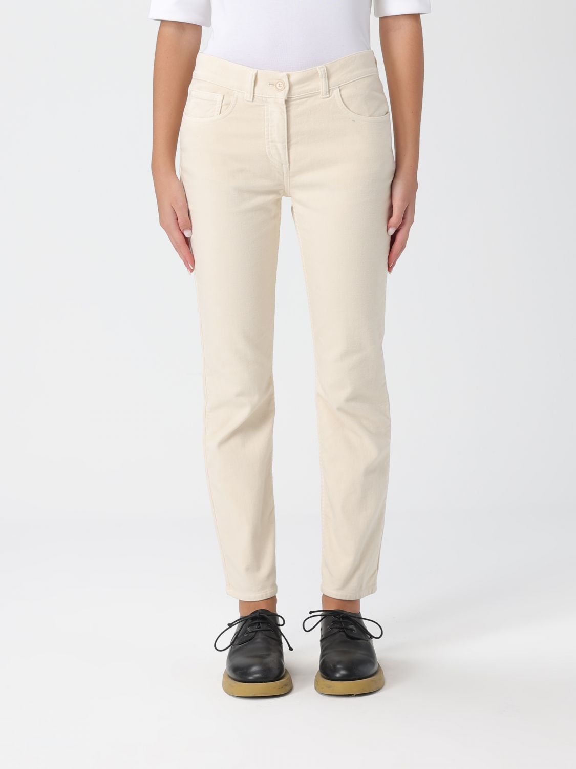 Aspesi Pants Woman Color Beige In Neutral