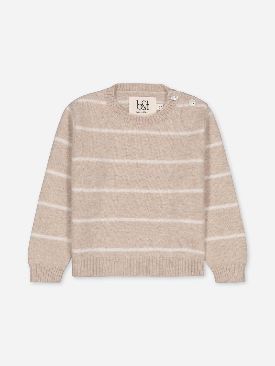 Bobbin & Tricot Sweater Kids Color Beige In Multi