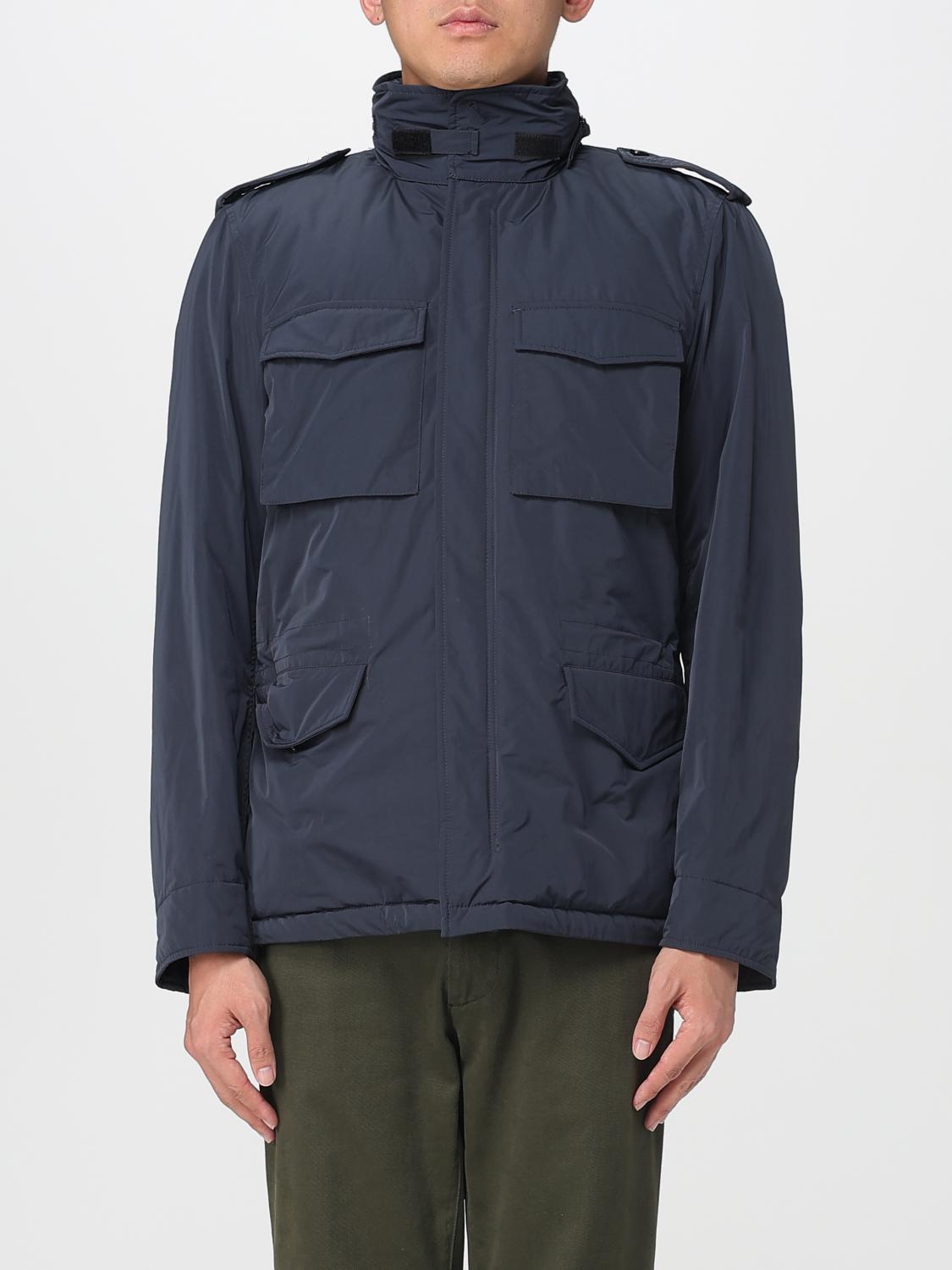 Aspesi Coat Men Color Blue In Blue