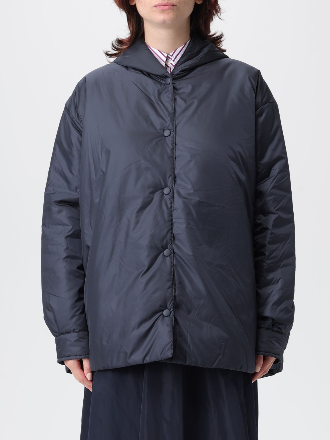 Aspesi Coat  Woman Color Blue In Black