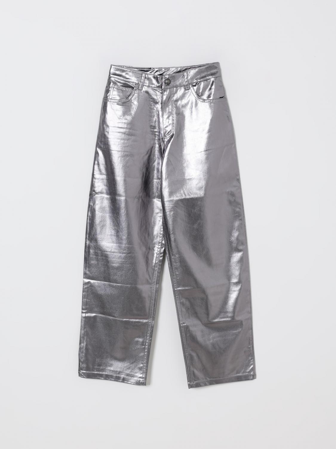 Zadig & Voltaire Pants  Kids Color Grey In Metallic