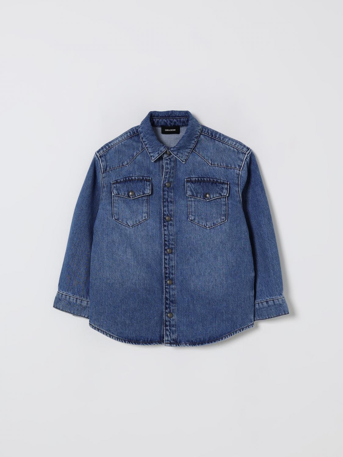 Zadig & Voltaire Shirt  Kids Color Grey In Blue