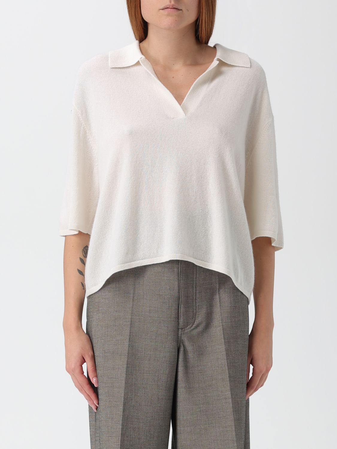 Lisa Yang Polo Shirt  Woman Color White