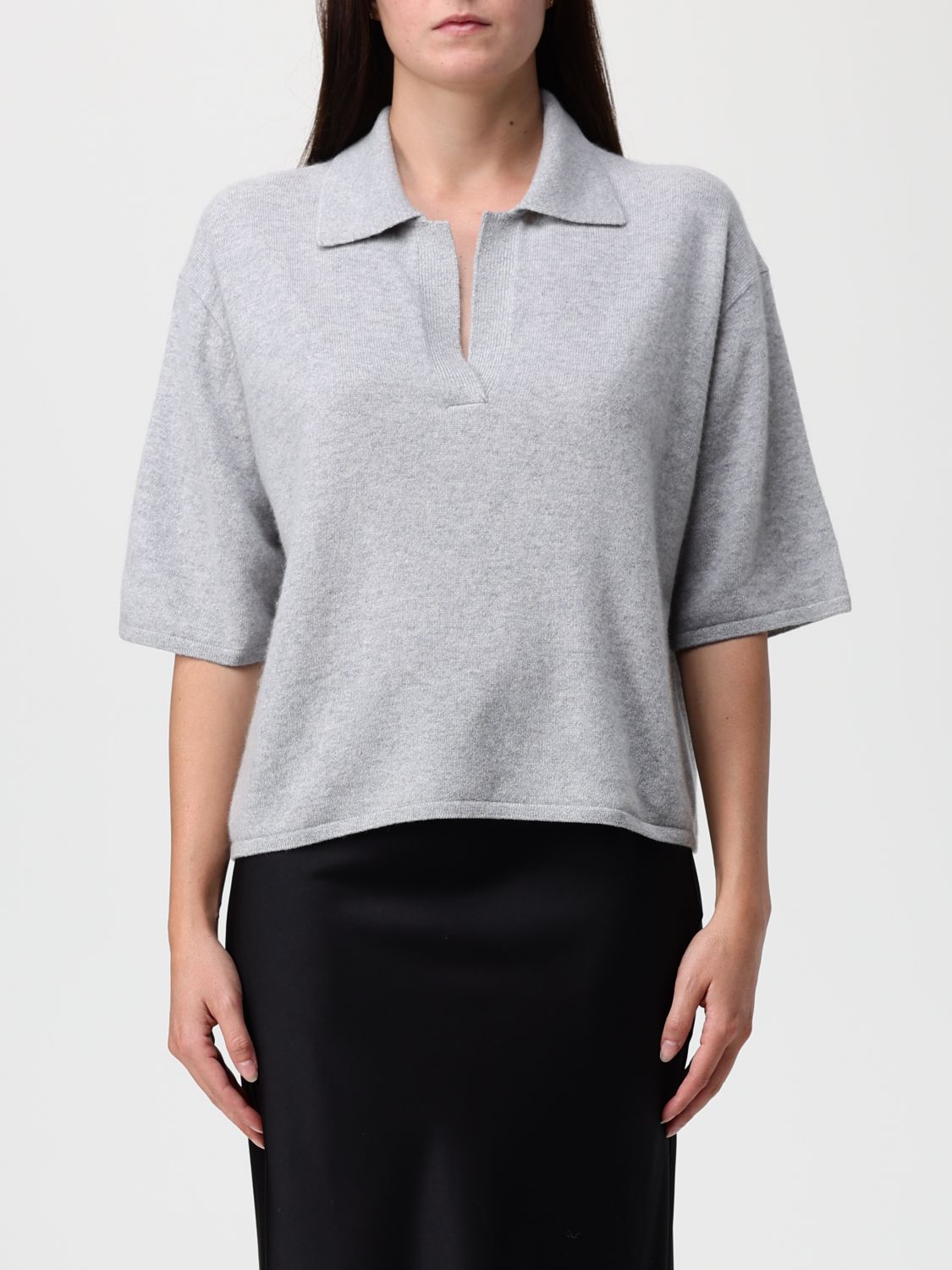 Lisa Yang Polo Shirt  Woman Color Grey In Gray