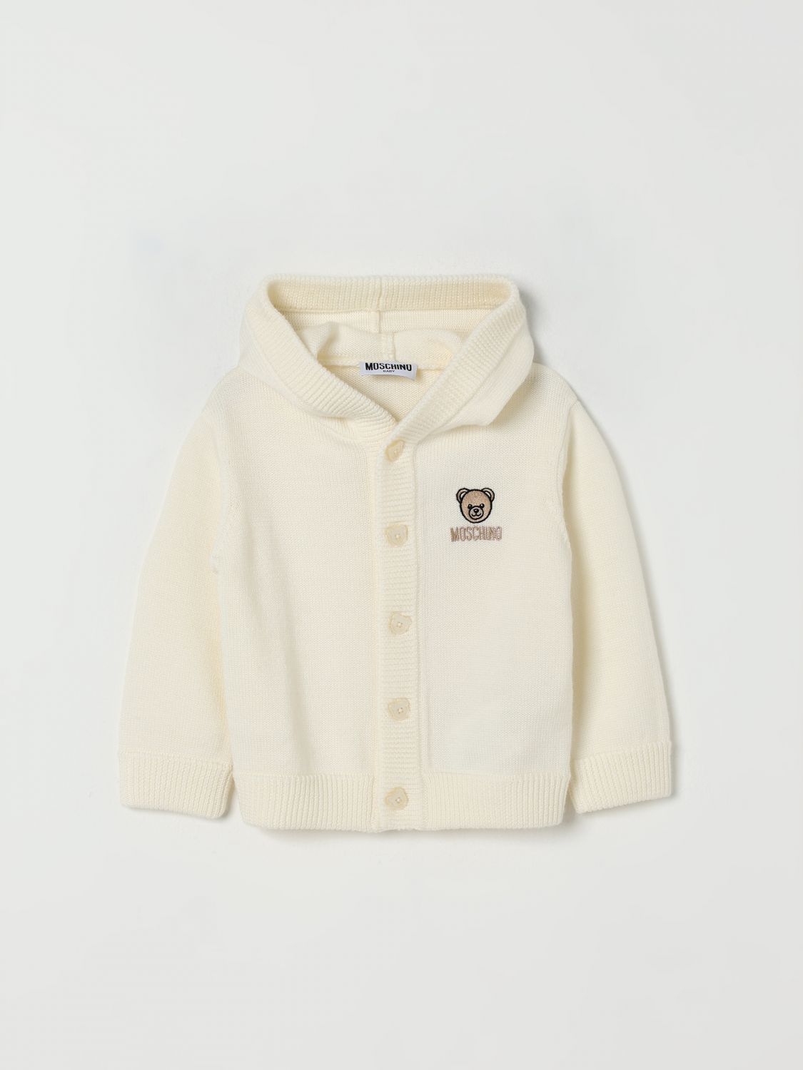 Moschino Babies' Sweater  Kids Color White In Neutral