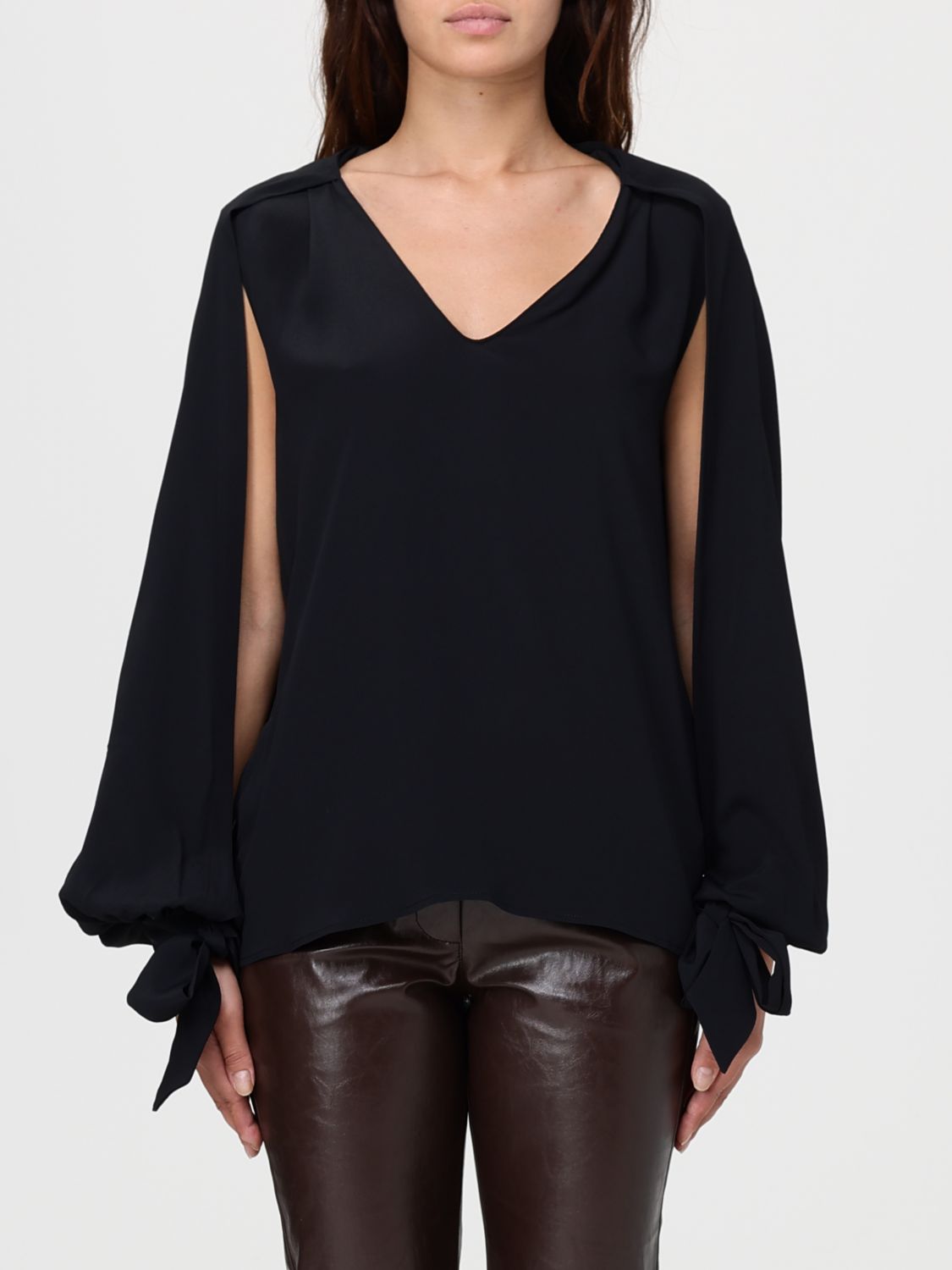 Federica Tosi Sweatshirt Woman Color Black In Black