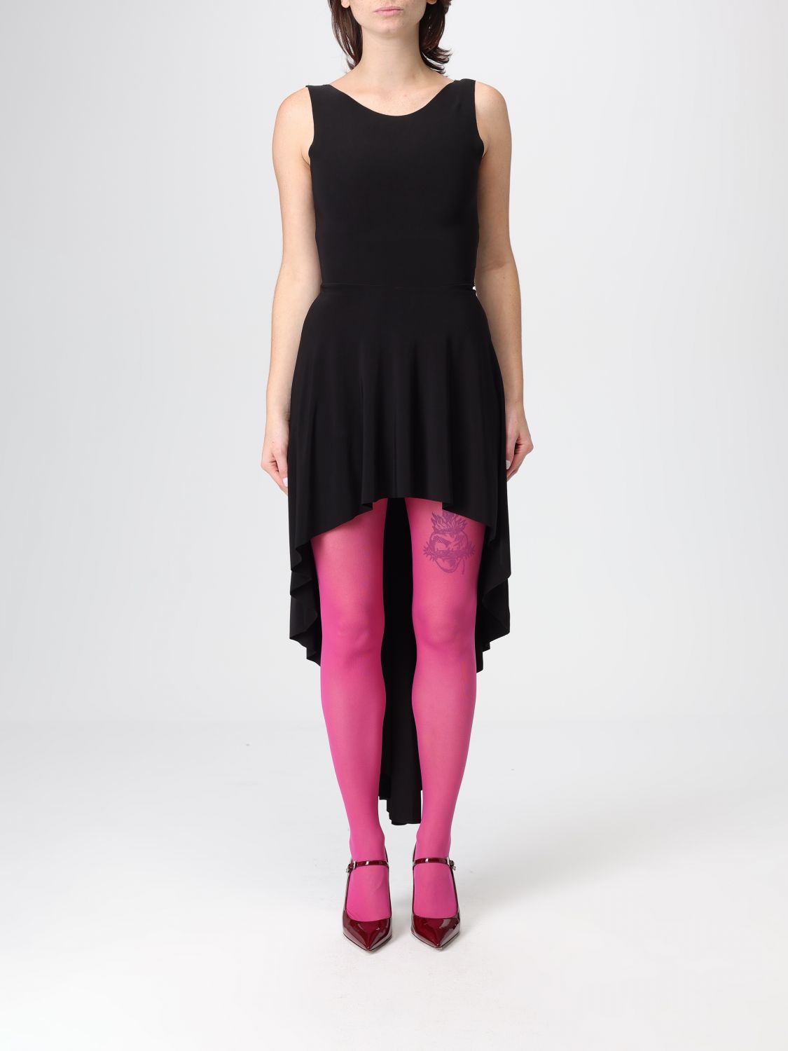 Norma Kamali Dress Woman Color Black In Black