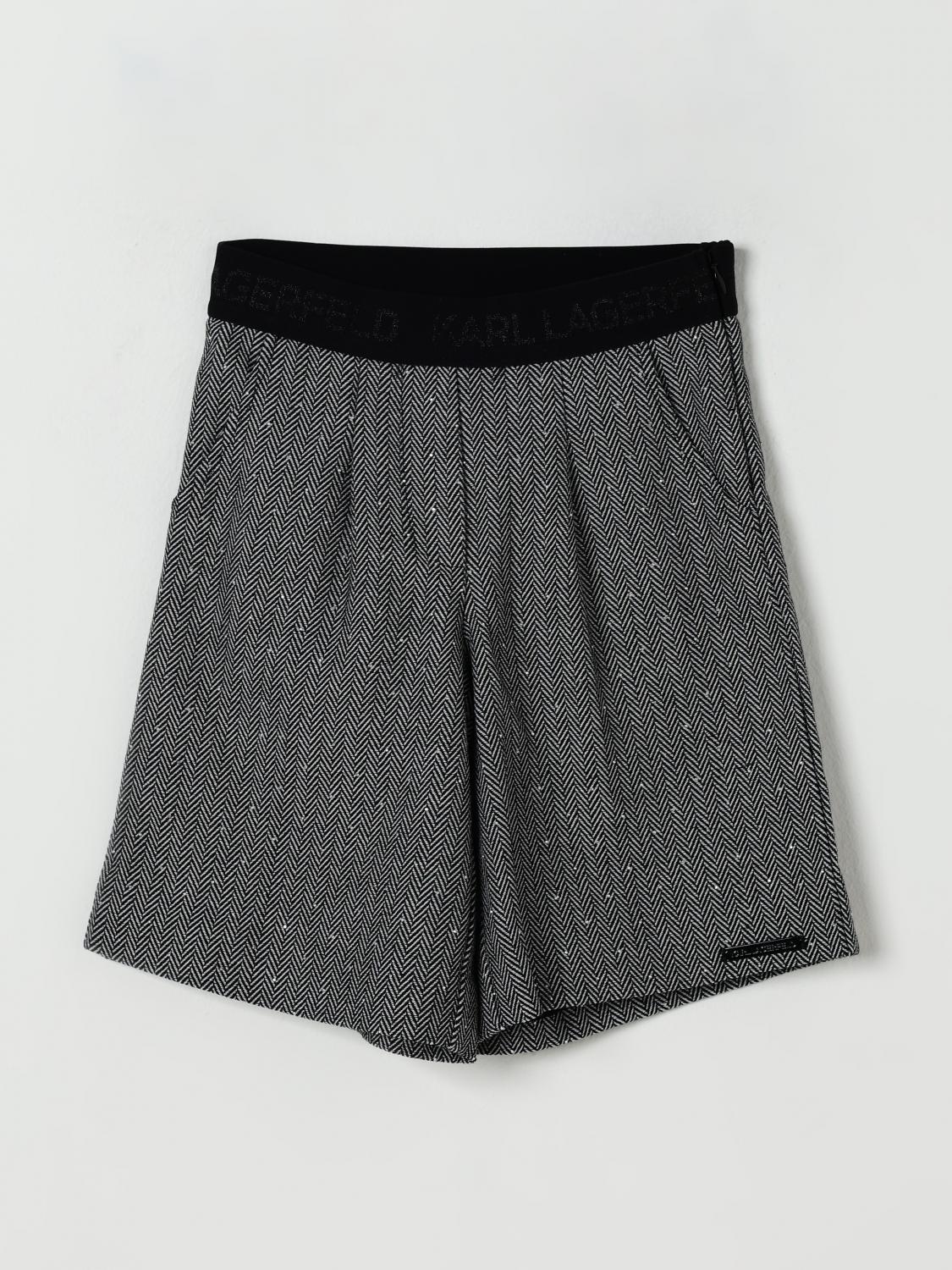 Karl Lagerfeld Short  Kids Kids Color Grey In Gray