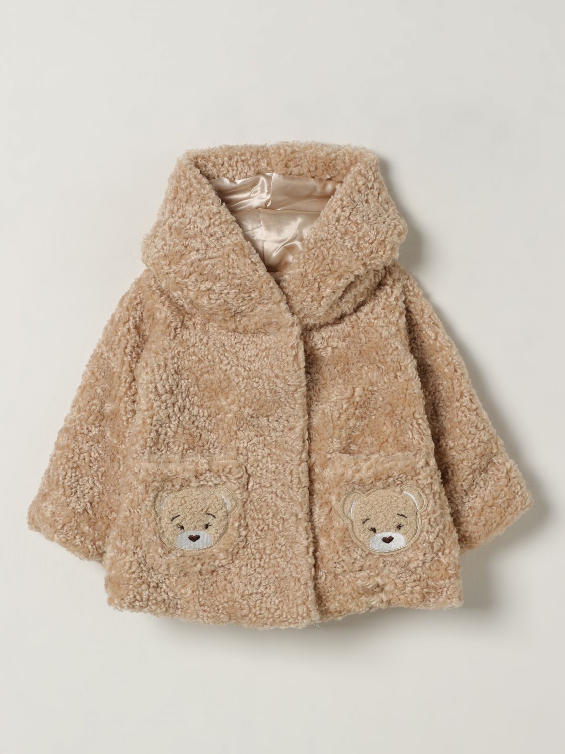 Monnalisa Babies' Coats  Kids Color Beige In Sand
