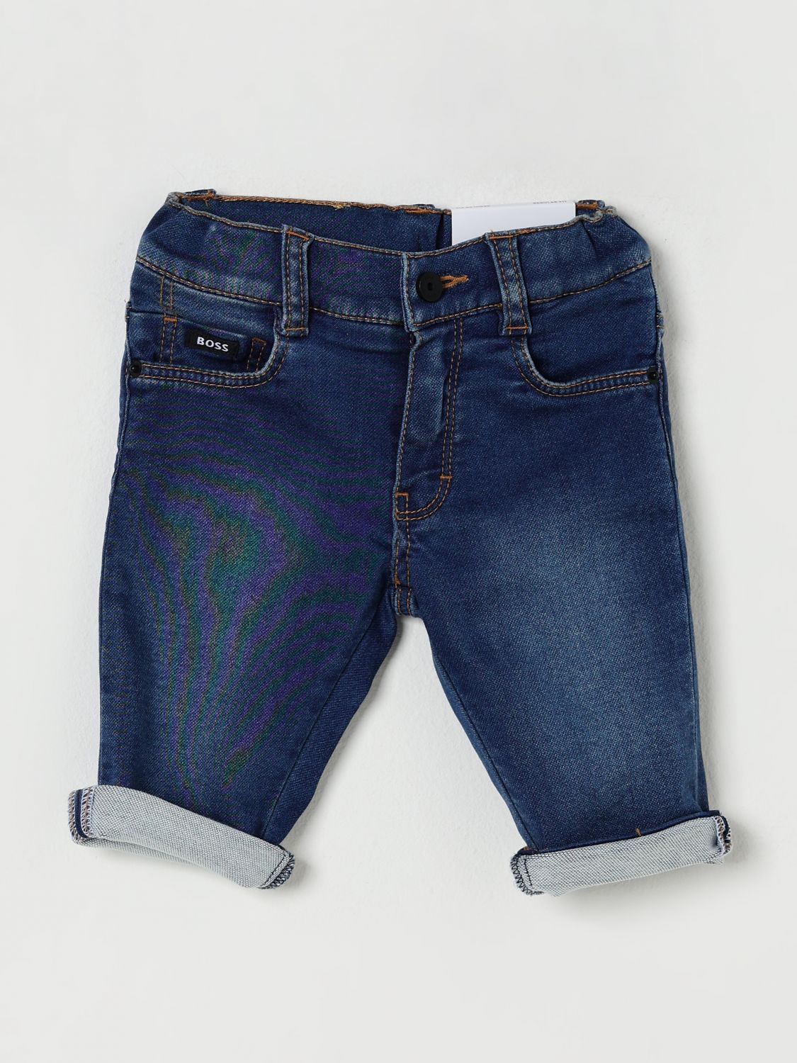 Hugo Boss Babies' Pants Boss Kids Color Denim In Blue