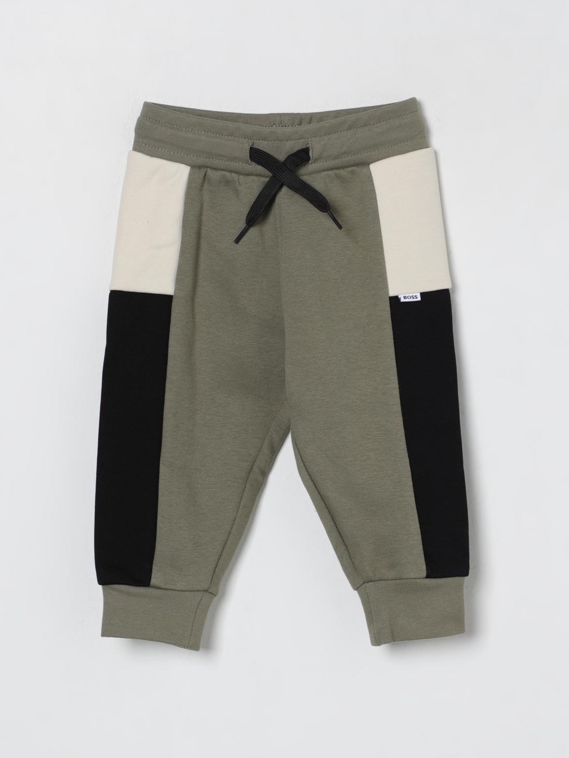 Hugo Boss Pants Boss Kids Color Green In Green