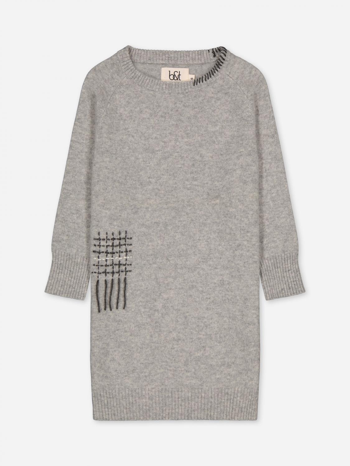 Bobbin & Tricot Dress  Kids Color Grey In Multi