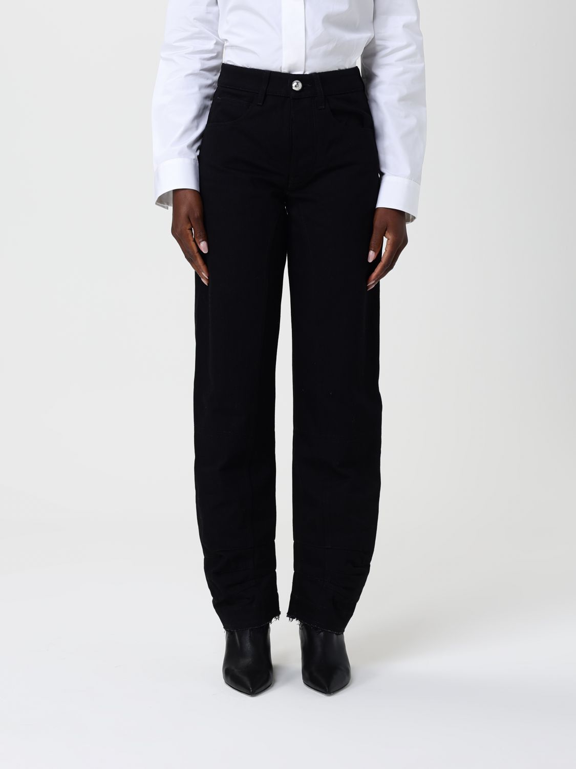 Jil Sander Jeans Woman Color Black In Black