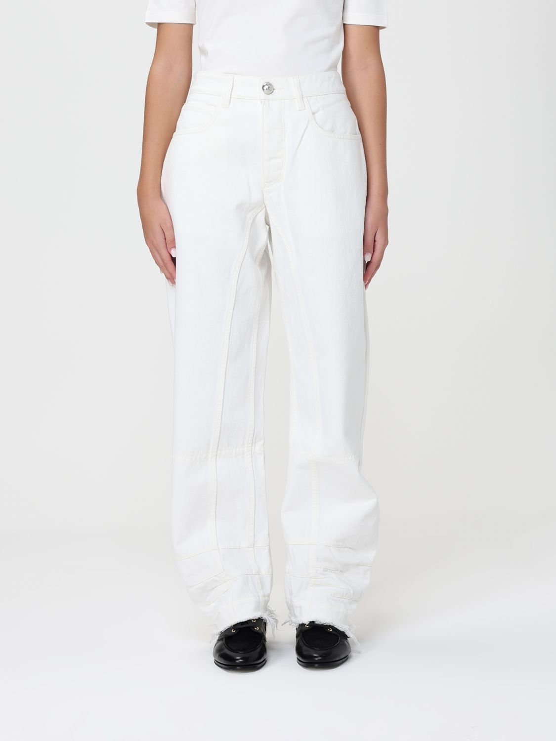 Jil Sander Jeans  Woman Color Ivory In White
