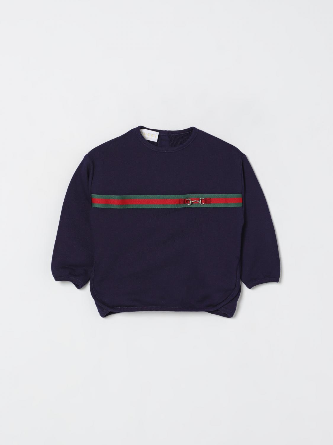 GUCCI Maglia in cotone con morsetto Web