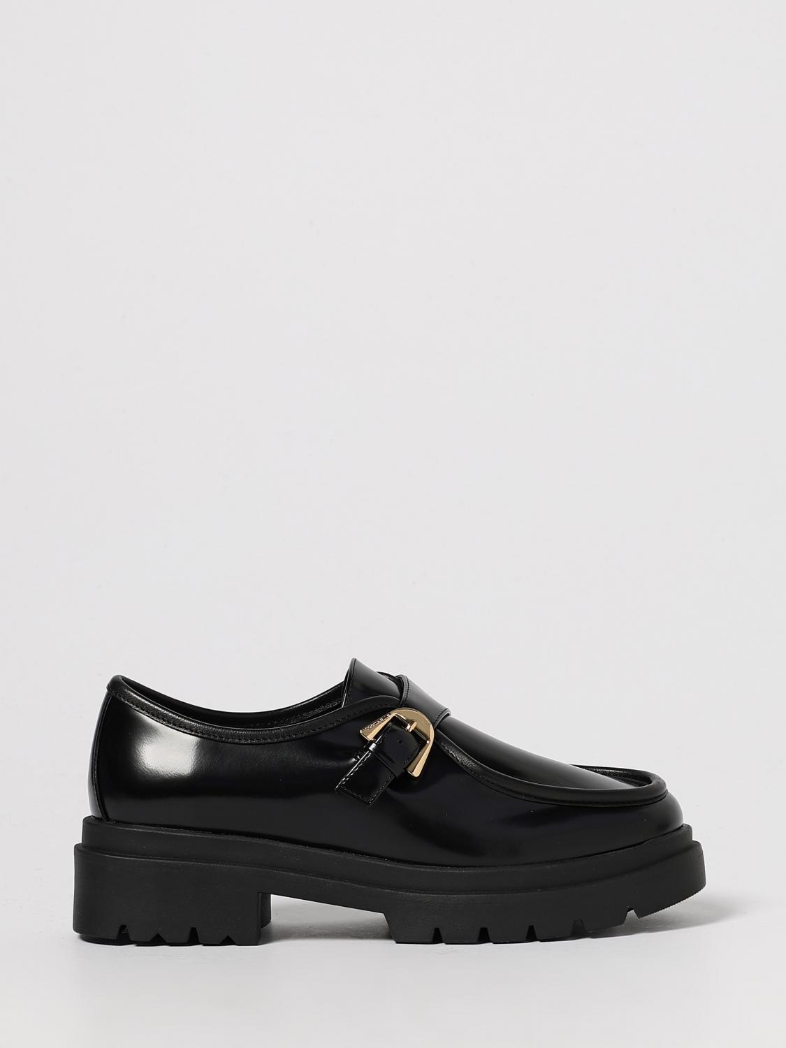 Coccinelle Buckle-fastening Platform Loafers In Black