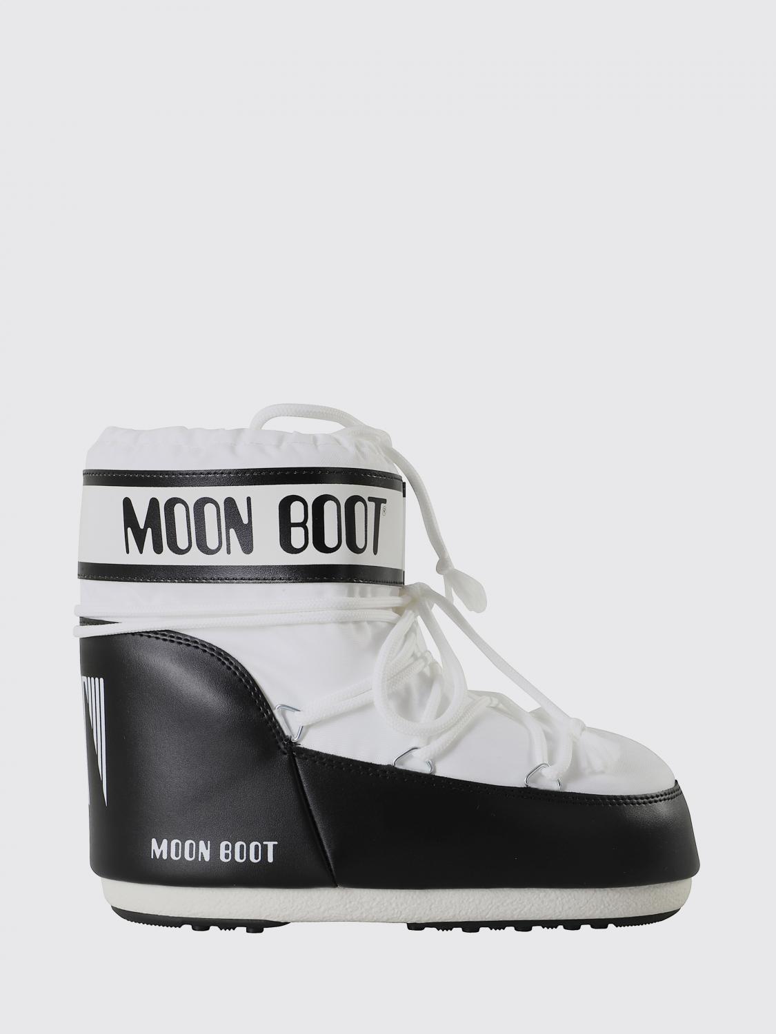 Moon Boot Icon Low Shell And Faux Leather Snow Boots In Multi