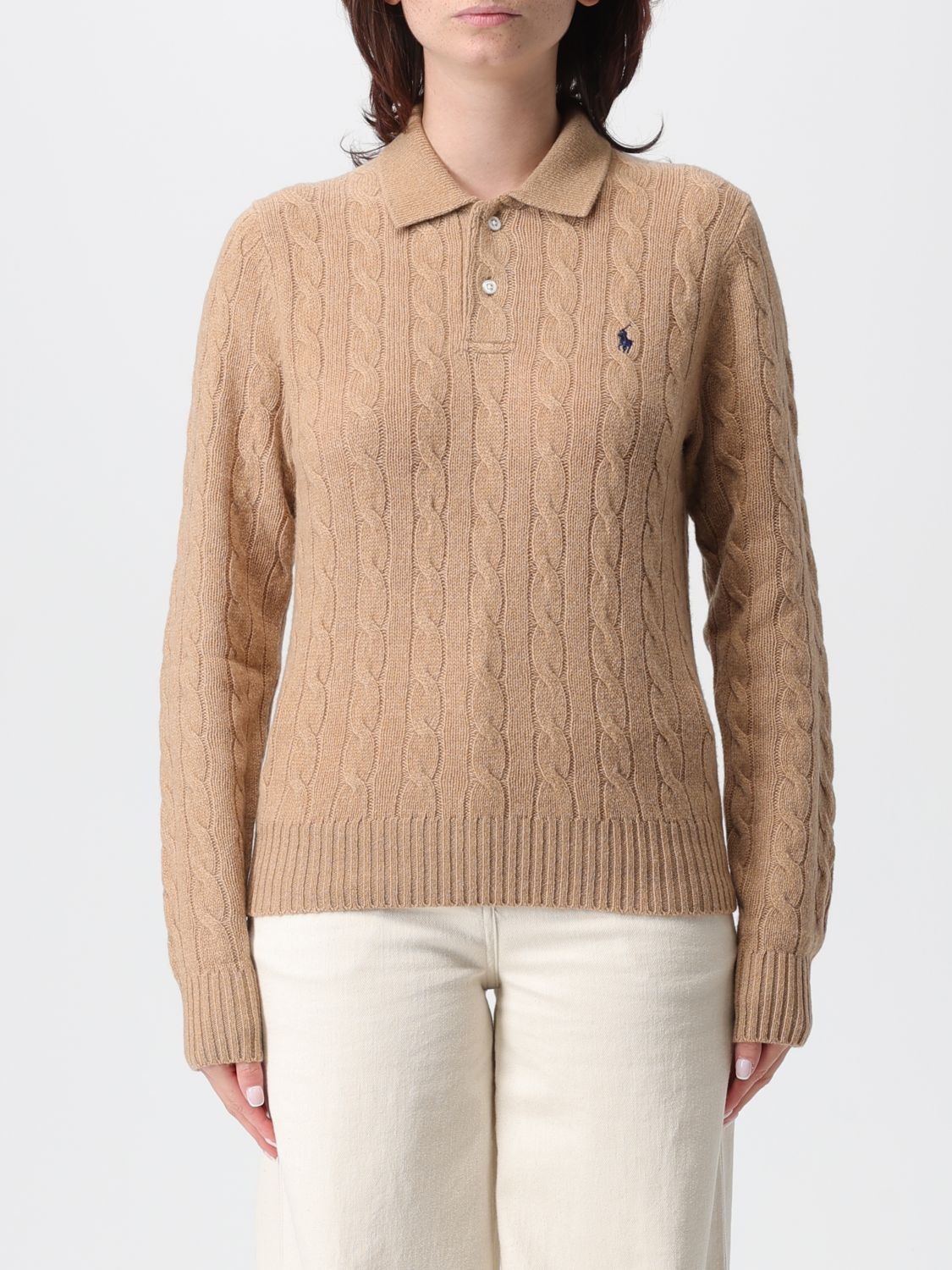 Polo Ralph Lauren Sweatshirt  Woman Color Beige In Brown
