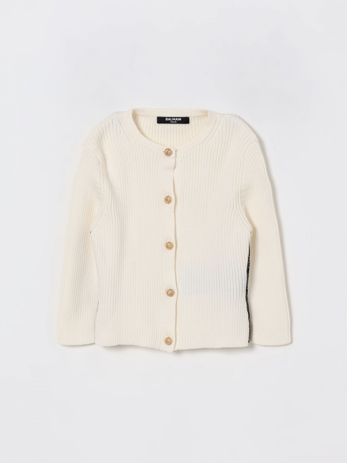 Balmain Sweater  Kids Color Ivory In Neutral