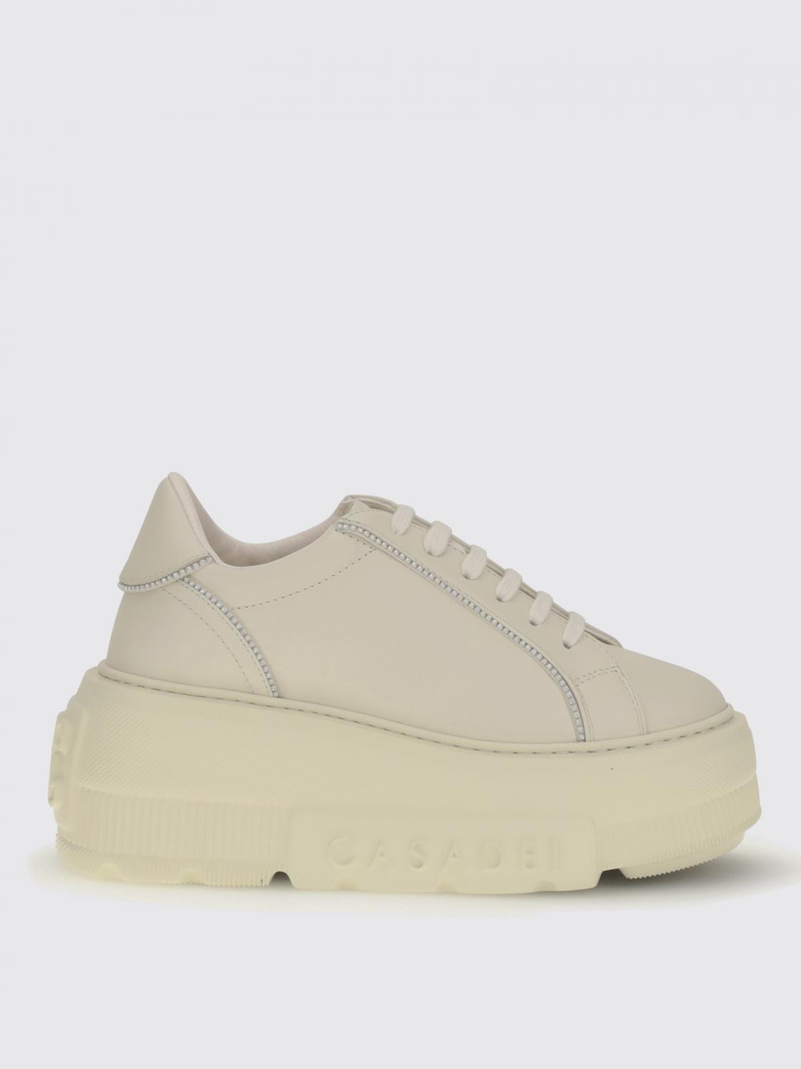 Casadei Nexus Florence Platform Sneakers In Neutral