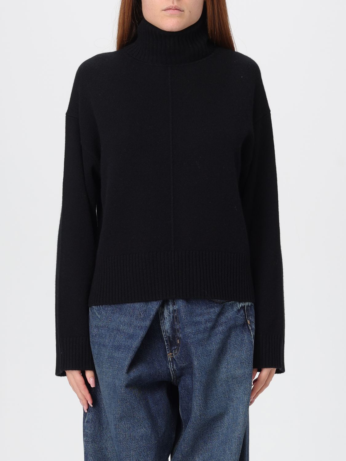 Allude Sweatshirt  Woman Color Black In Blue